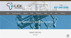 Desktop Screenshot of elek.co.za