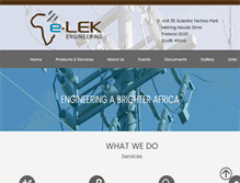 Tablet Screenshot of elek.co.za